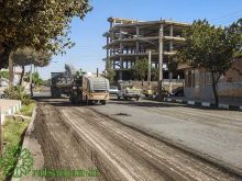 اجرای عملیات بهسازی روکش آسفالت خیابان آذر