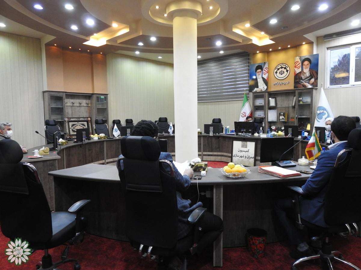 بررسی پروژه های درحال اجرای  شهرداری رفسنجان در  کمیسیون عمران ؛معماری وشهرسازی شورای اسلامی شهر رفسنجان
