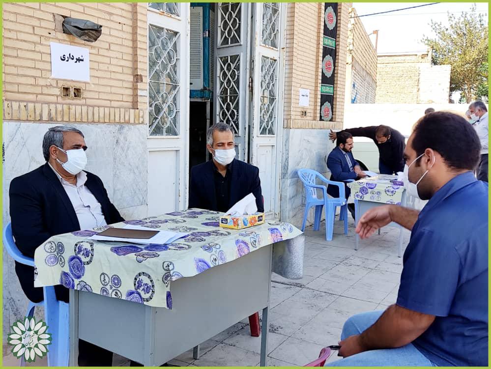 دیدار چهره به چهره سرپرست شهرداری رفسنجان با اهالی محله علی آباد انقلاب