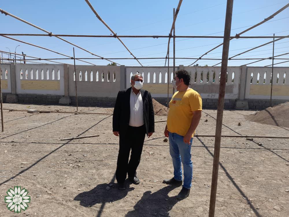 بازدید سرپرست شهرداری رفسنجان ازمحل اسکان کارگران فصلی