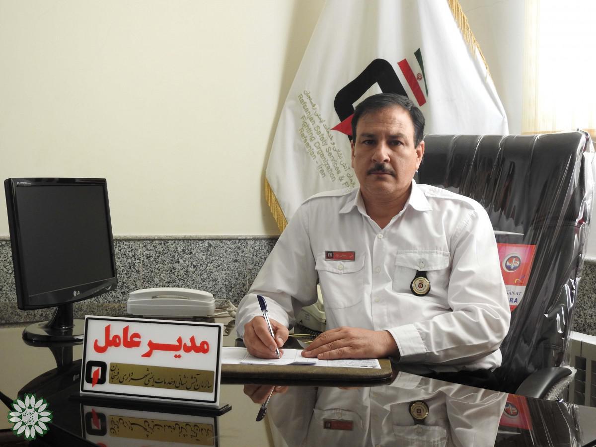مدیرعامل سازمان آتش‌نشانی و خدمات ایمنی ویژه‌برنامه‌های روز آتش‌نشان دررفسنجان اعلام کرد