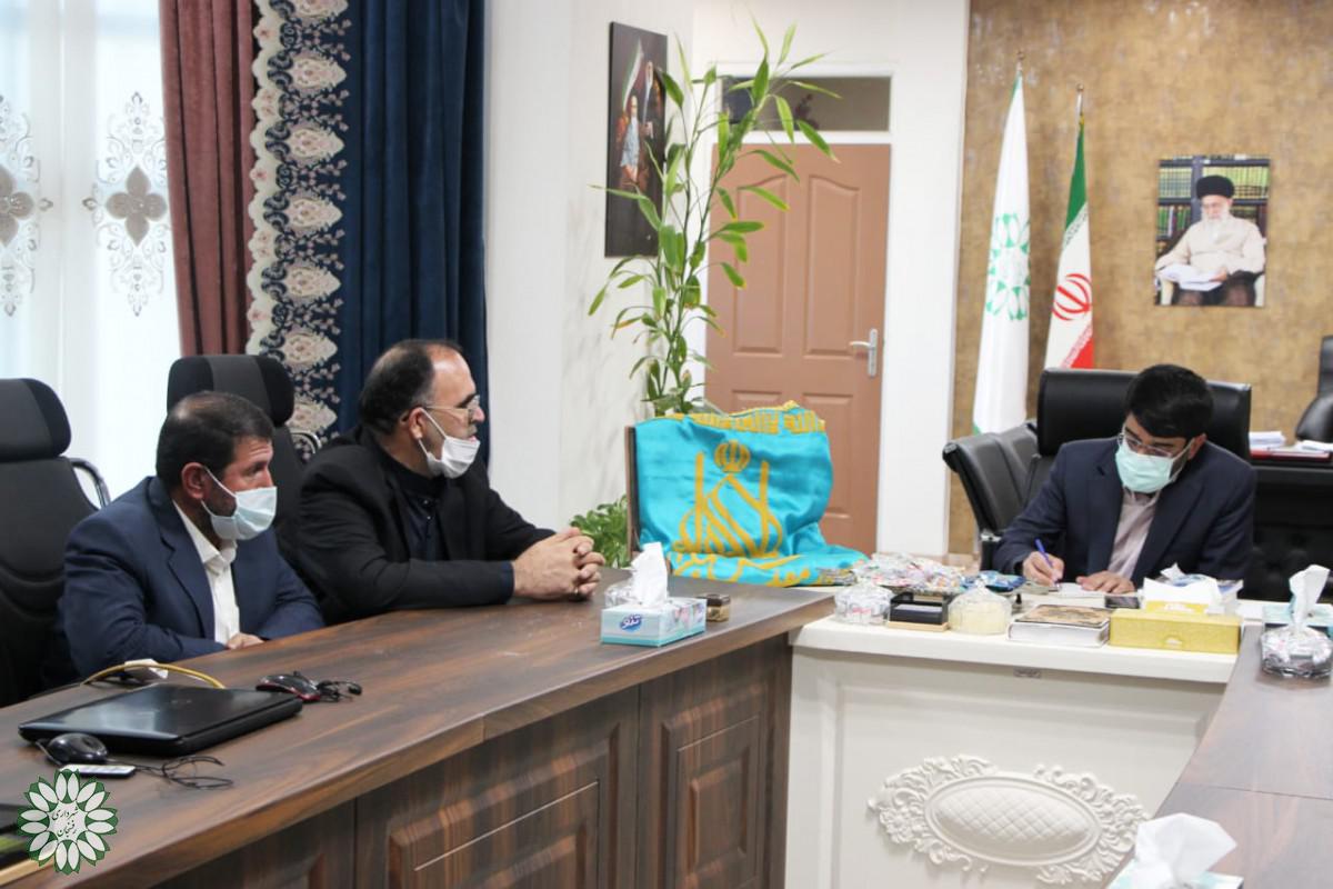 دیدار خادمان مسجد مقدس جمکران با شهردار رفسنجان
