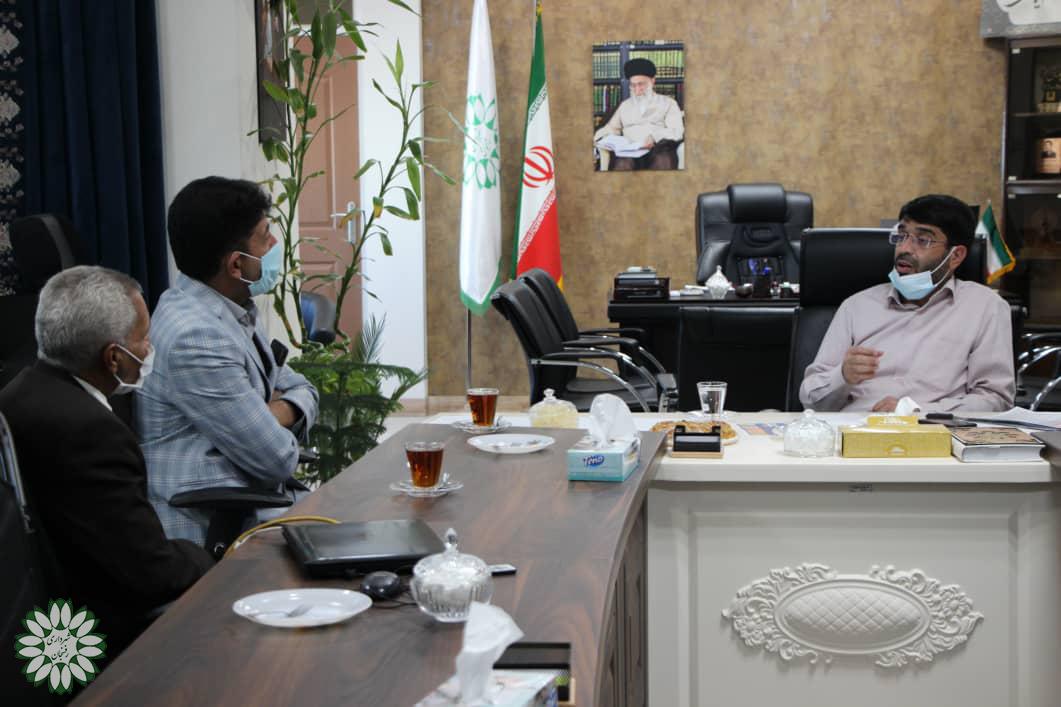 دیدار مدیر و سرمایه گذار هتل باغ با شهردار رفسنجان