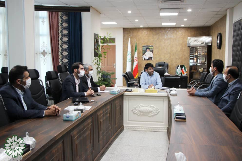 دیدار رئیس و مدیران دانشگاه پیام نور با شهردار رفسنجان