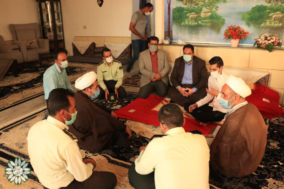 عیادت از سرباز وظیفه نیروی انتظامی رفسنجان