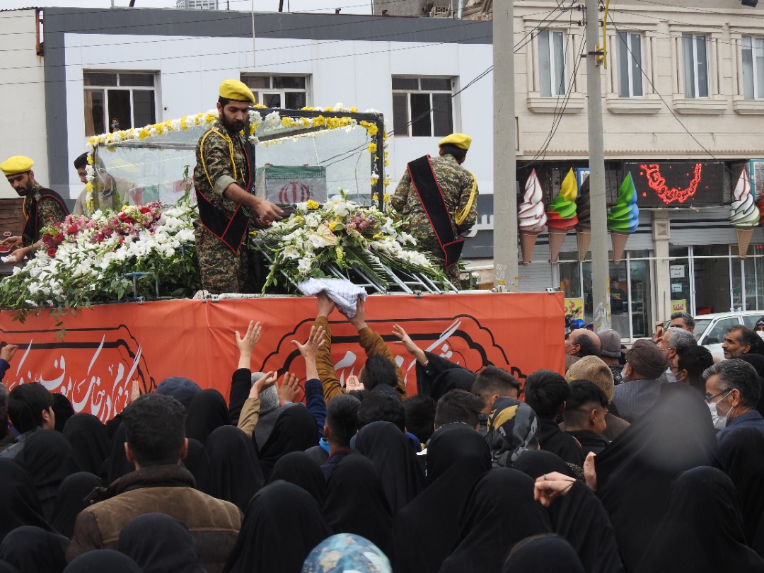 تشییع و تدفین پیکر مطهر شهید گمنام در رفسنجان به روایت تصویر