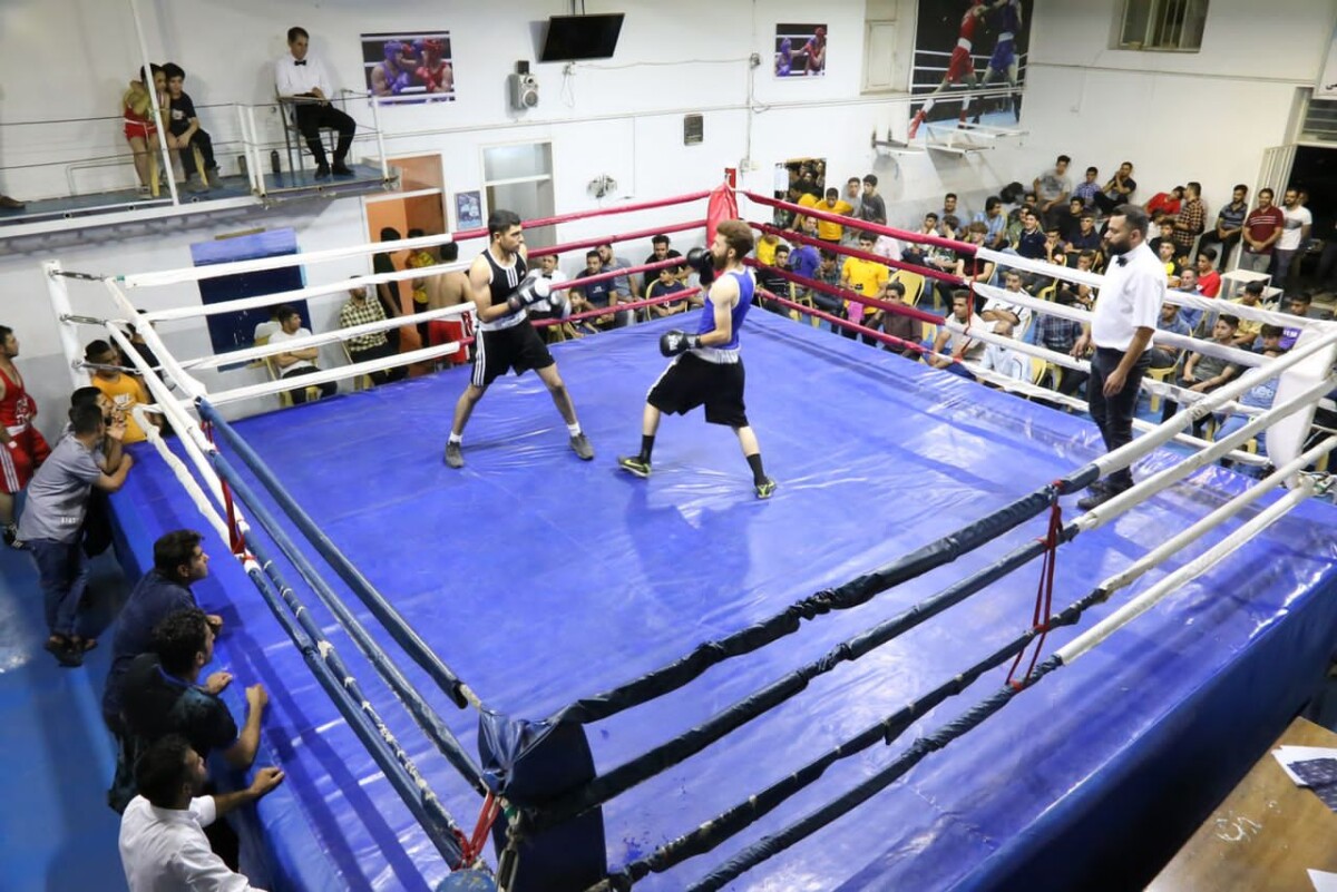 رقابت‌های بوکس سومین المپیاد ورزشی محلات رفسنجان