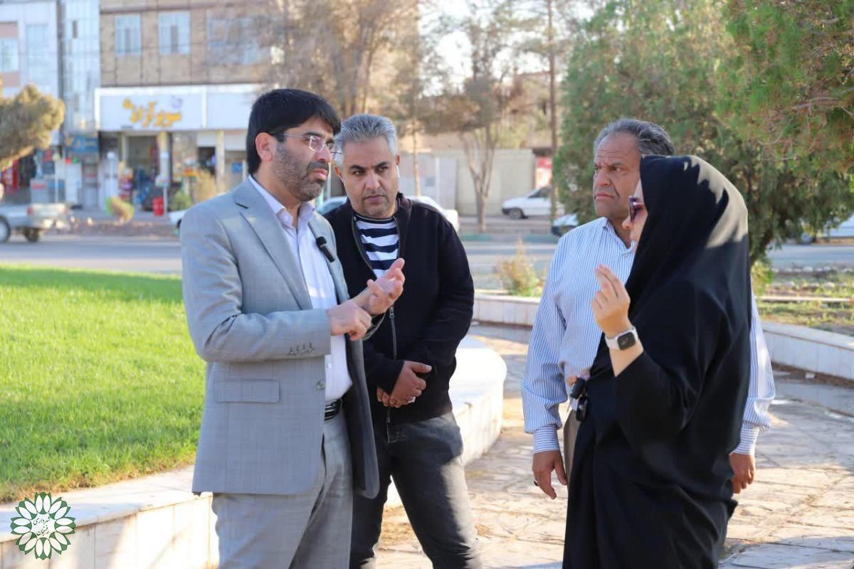 بازدید شهردار رفسنجان از پروژه های عمرانی در حال اجرای سطح شهر