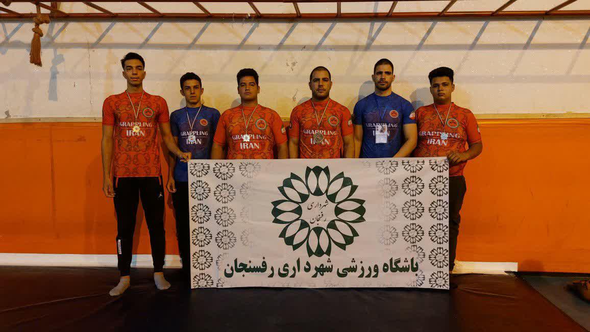 درخشش تیم کشتی-رزمی باشگاه ورزشی شهرداری رفسنجان در مسابقات کشوری