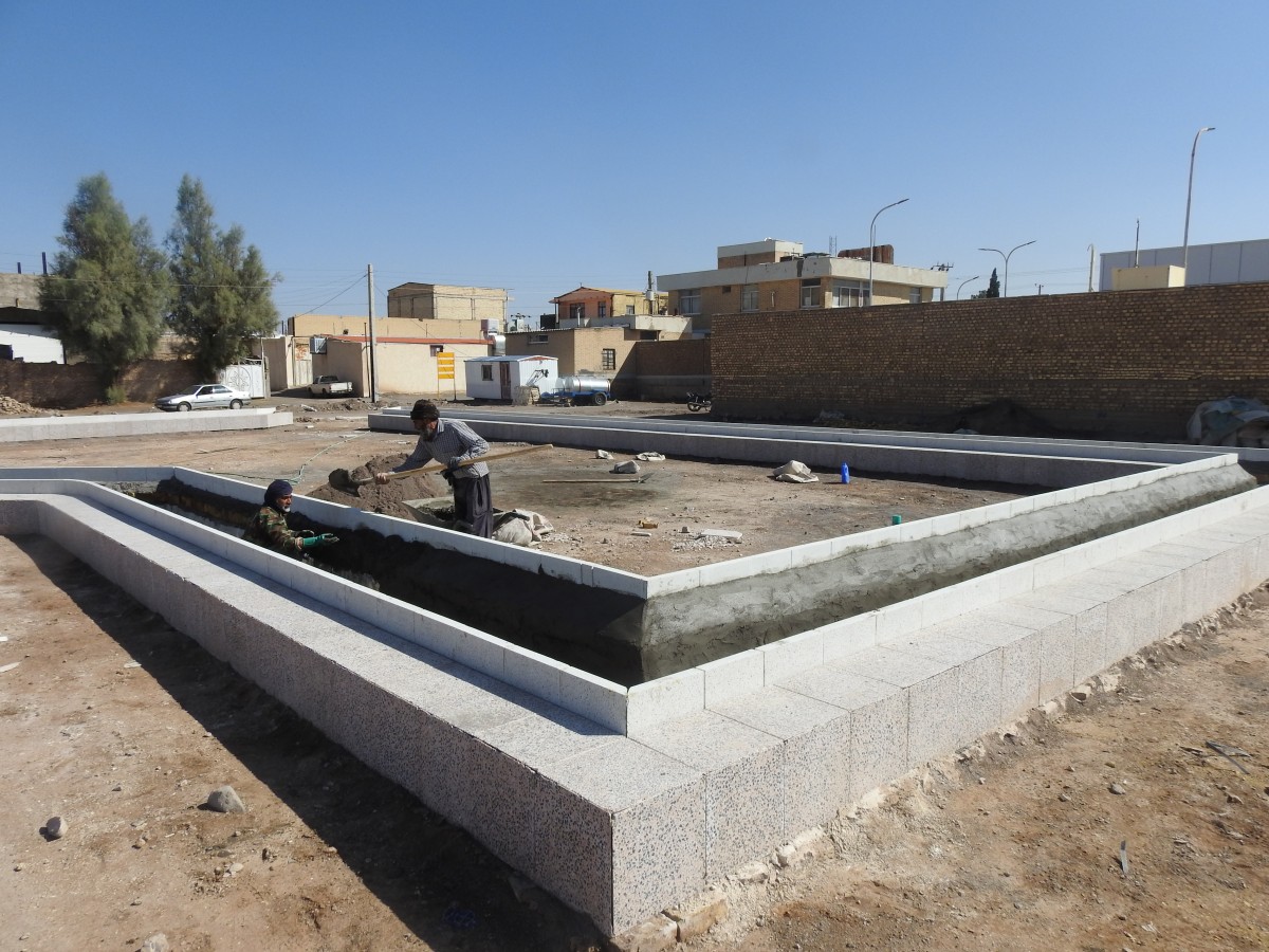 پیشرفت ۳٠ درصدی بوستان محله ای در بلوار شهید مطهری