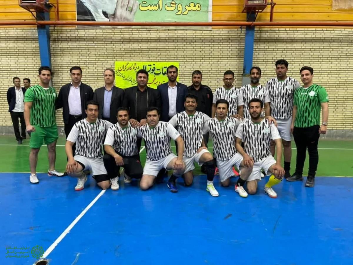 نایب قهرمانی تیم آتش نشانی رفسنجان در رقابت های فوتسال
