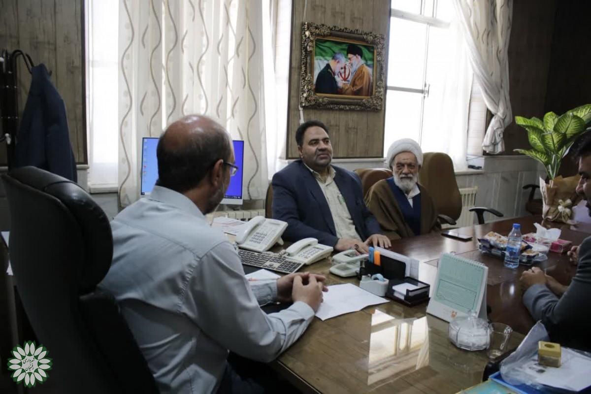 دیدار رئیس و اعضای شورای اسلامی شهر رفسنجان با معاون جدید فرماندار