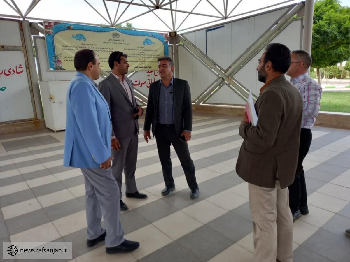بازدید مدیران شهرداری زرند از آرامستان رفسنجان