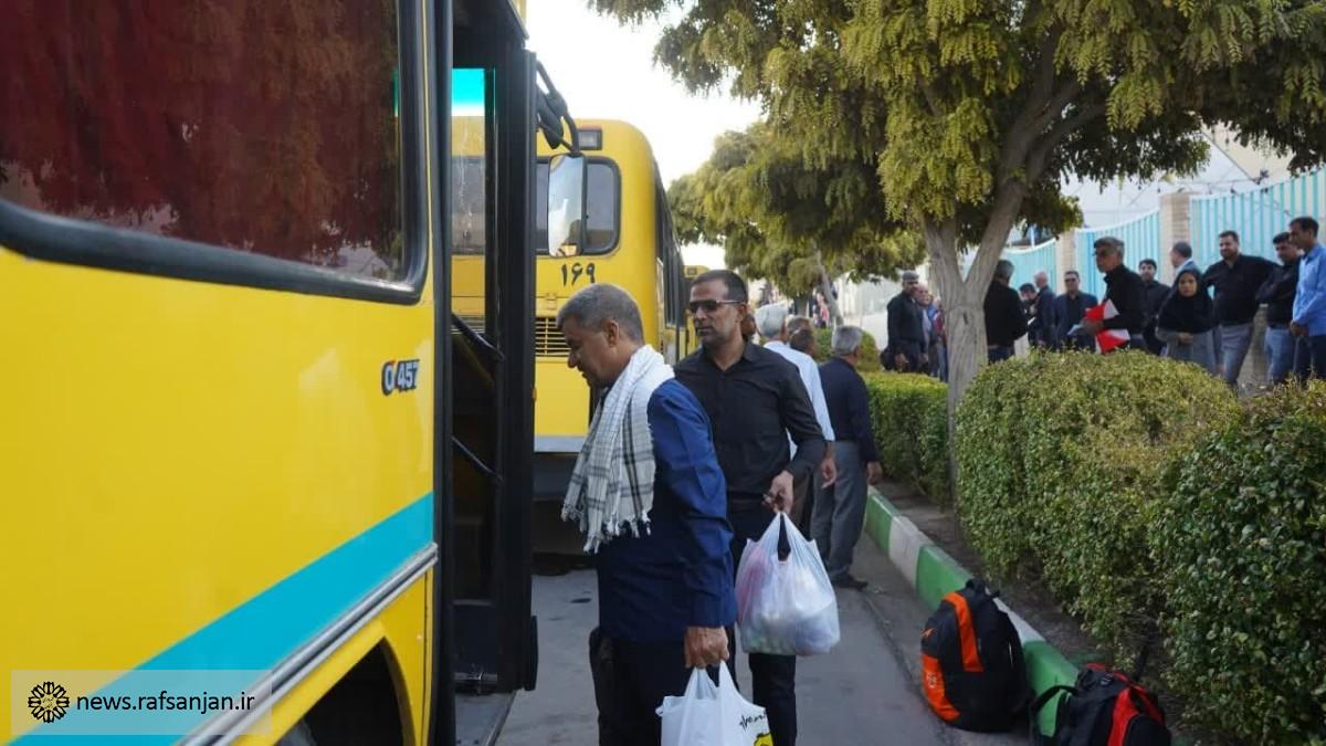 ناوگان اتوبوسرانی رفسنجان در خدمت زائرین اربعین حسینی