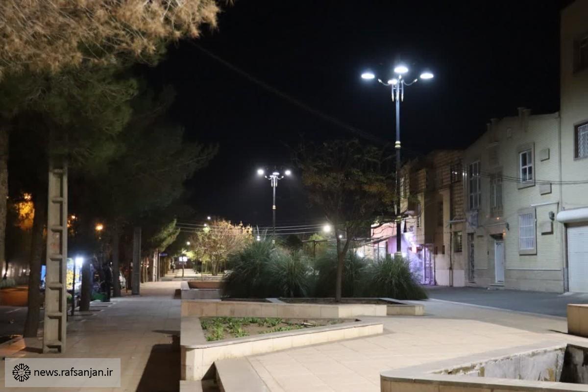 اصلاح روشنایی بوستان های سطح شهر رفسنجان