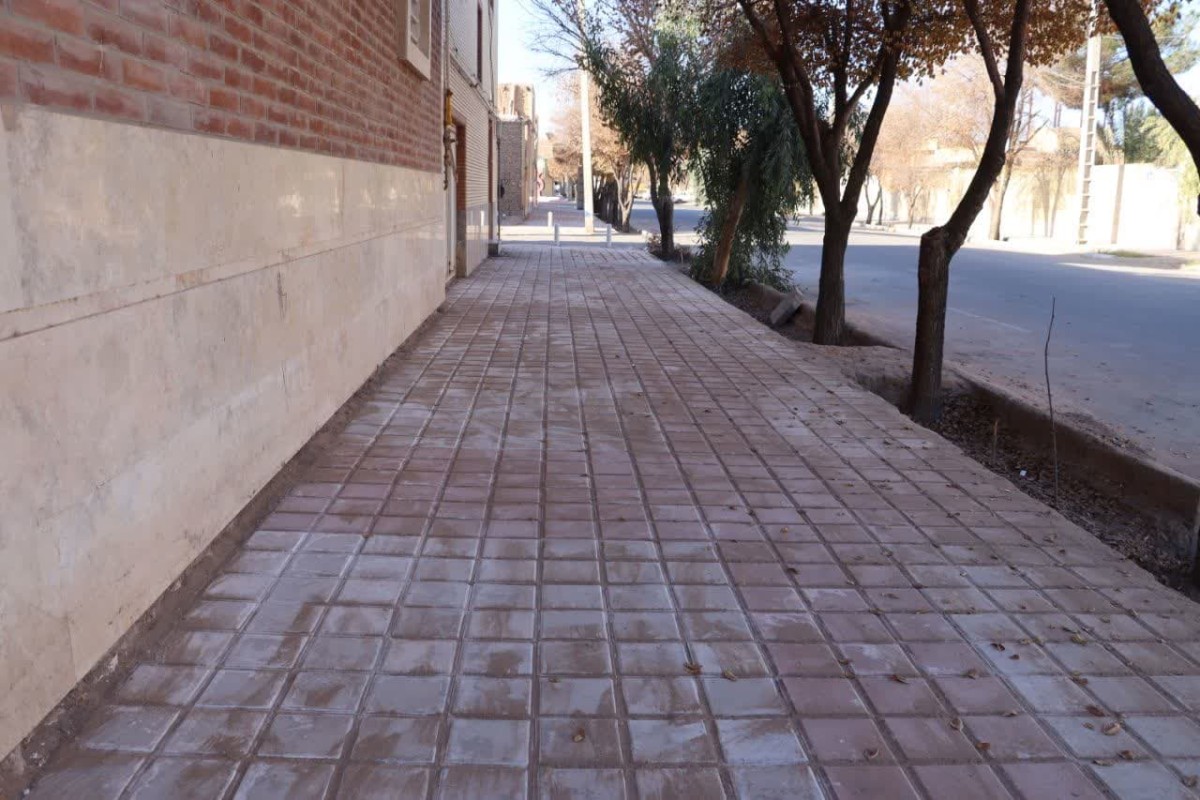 تکمیل پیاده‌روسازی خیابان‌های شهید شفیعی و شهید سرچشمه‌پور