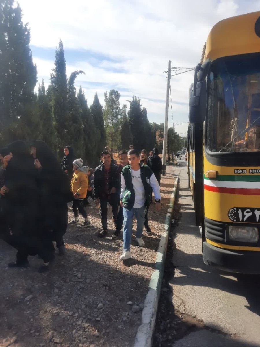 خدمات رسانی اتوبوسرانی رفسنجان در سالگرد شهادت سردار سلیمانی در کرمان