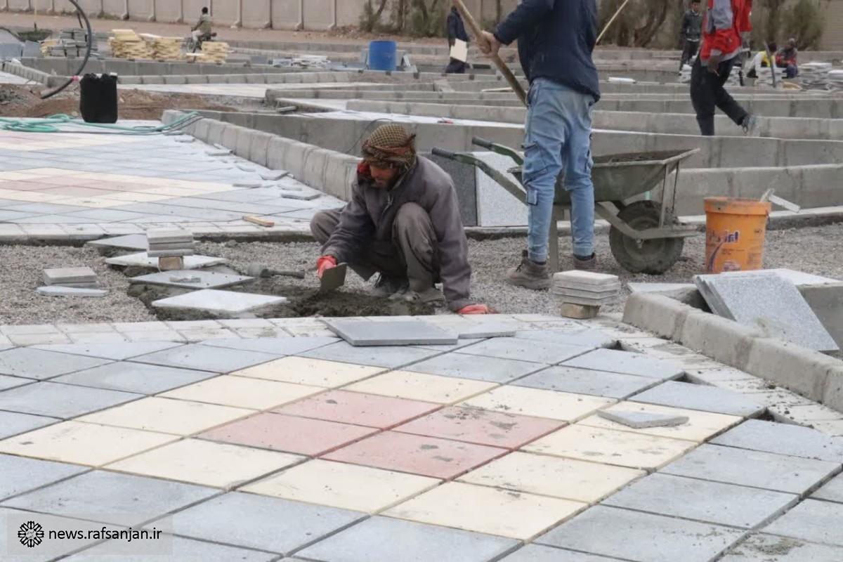پیشرفت ۶۵ درصدی عملیات احداث میدان جدید در شهرک یادگار امام