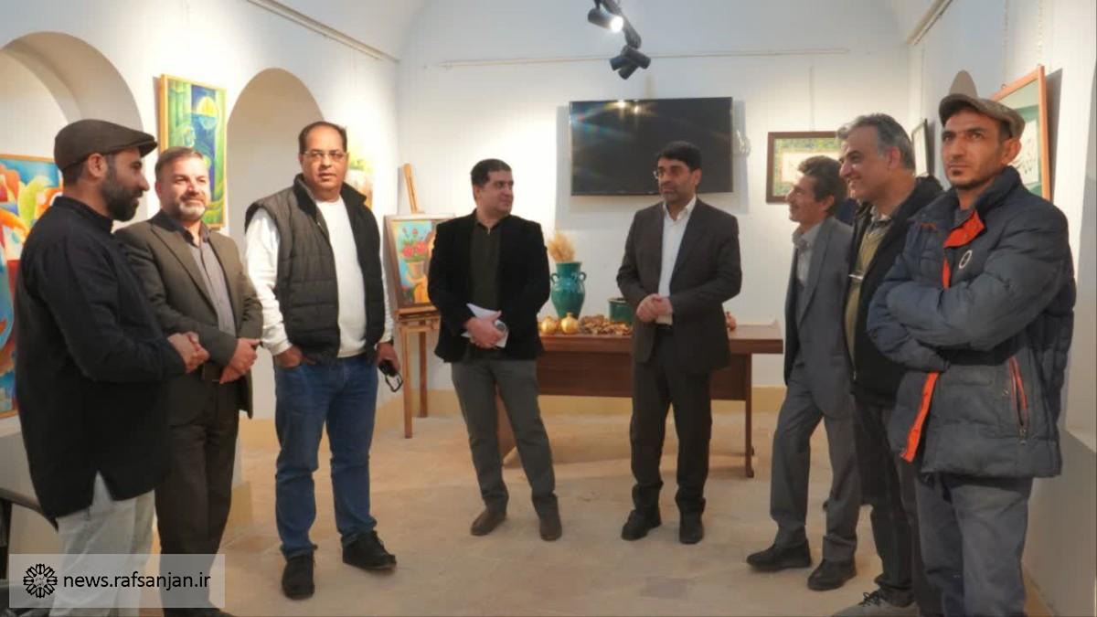 نمایشگاه آثار منتخب «جشن مهرگان» در رفسنجان برگزار شد
