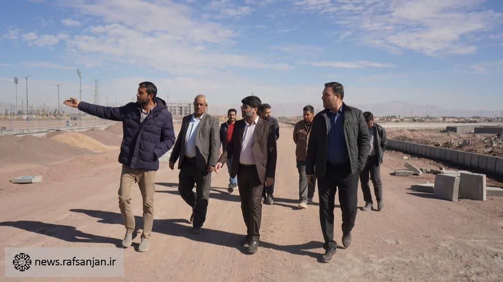 بازدید شهردار رفسنجان از پروژه‌های مهم شهرداری