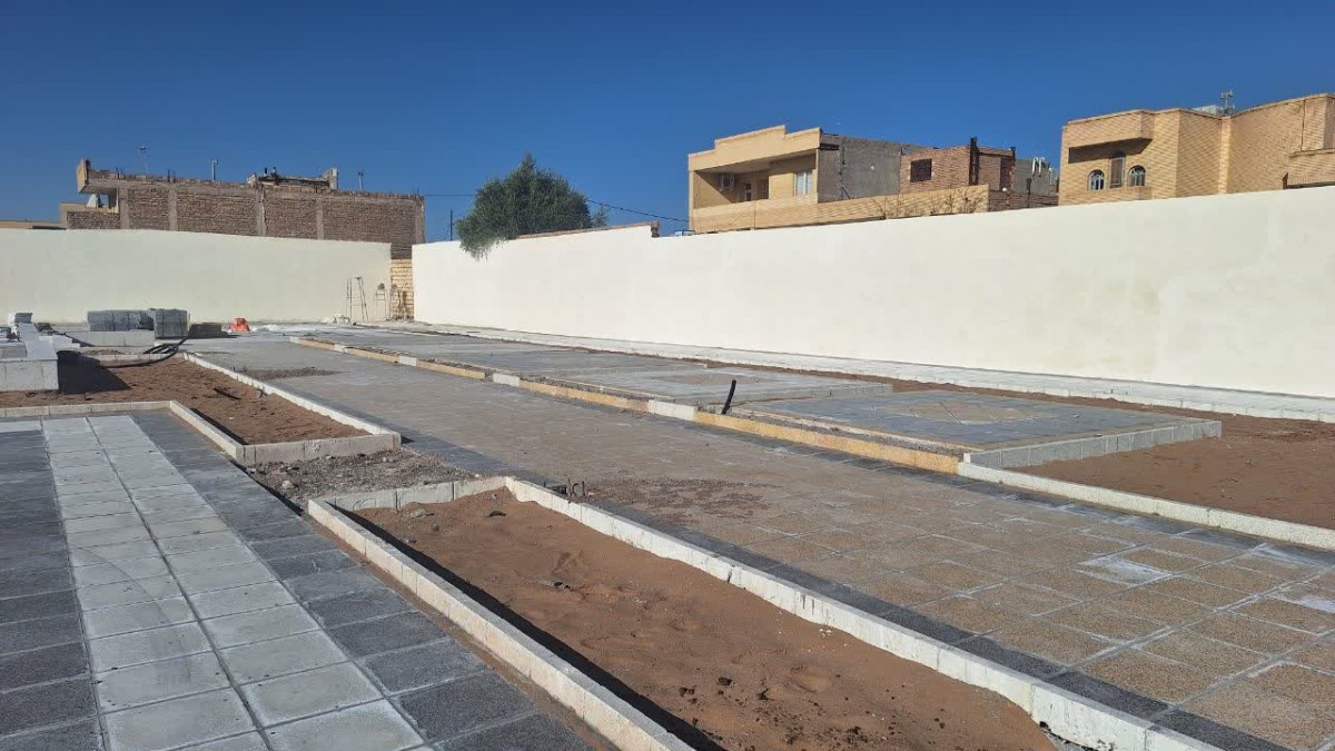 بوستان محله‌ای خیابان شهید حیدرپور در رفسنجان در آستانه بهره‌برداری است