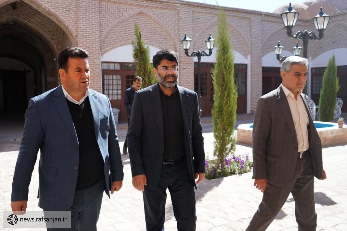 بازدید عضو هیات مدیره بازآفرینی کشور از پروژه های بازآفرینی رفسنجان