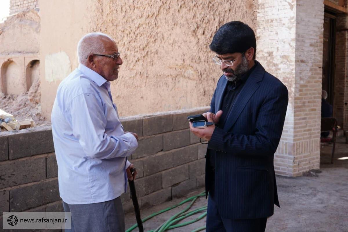  بازدید شهردار رفسنجان از مراحل بازآفرینی بازار قطب‌آباد