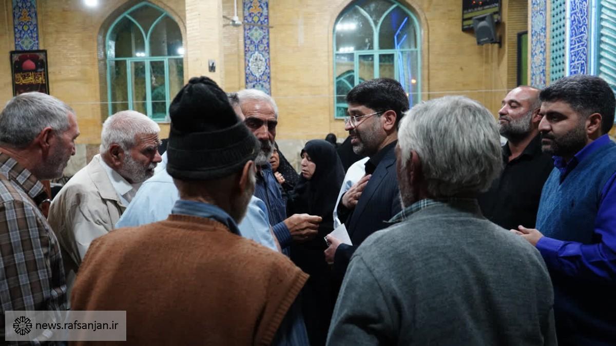 دیدار محله‌ای شهردار رفسنجان با اهالی محله کمال‌آباد